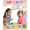 Montessori Toys for Age3+ Boys Girls,Wooden Sorting & Stacking Toys for Toddlers and Kids Baby,Color Recognition Shape Sorter Gift Educational Learning Toy Puzzles Ages 3+