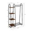 Coat Stand Storage Organiser Clothes Rail Garment Rack Hook Hanger Display Freestanding Shoe Shelf Entryway Hat Holder Hallway