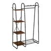 Coat Stand Storage Organiser Clothes Rail Garment Rack Hook Hanger Display Freestanding Shoe Shelf Entryway Hat Holder Hallway