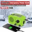 2000mAh Emergency Weather Radio, Crank Portable Solar Retro Radio for Outdoor or Emergency