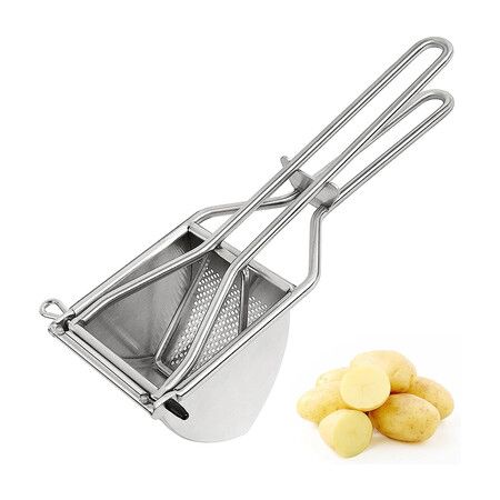 Stainless Steel Potato Mashers Food Vegetable Mill Mud with 3