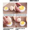 Egg Piercer for Raw Eggs, with Magnetic Base and Safety Lock, Hard Boiled Egg Peeler