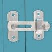 4 Inch Bar Latch for Doors Flip Latch Small Gate French Double Barn Door Lock 2 Pack