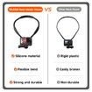 Magnetic Neck Mount Necklace Lanyard Strap Holder POV Selfie Hand Free Video Vlog for GoPro Max Go Pro Hero 11 Insta360-Black