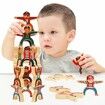 Balance Stacked High-grade Wood Puzzle Children's DIY Superimposed Building Blocks Desktop Game Parent-child