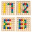 Wooden Puzzle Toys Shape Color Sorting Toy for Toddler's Preschool Activity(1 Pack)