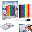 Math Link Cubes Math Link Counting Blocks Toy with 100 Cubes Educational Counting Toy Montessori Math Activity Set Develops Early Math Skills for Kids