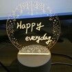 Led Night Light Message Board, Note Lamp Write On for Study Room, Bedroom, Living Room