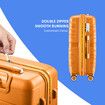 3 Piece Carry On Luggage Set Travel Suitcase Hard Shell Cabin Lightweight Checked Bag Baggage Rolling Trolley TSA Lock