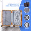 3 Piece Carry On Luggage Set Travel Suitcase Hard Shell Cabin Lightweight Checked Bag Baggage Rolling Trolley TSA Lock