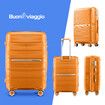 3 Piece Carry On Luggage Set Travel Suitcase Hard Shell Cabin Lightweight Checked Bag Baggage Rolling Trolley TSA Lock