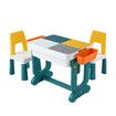 Kids Table and 2 Chairs Set Toddler Play Centre Childrens Study Activity Picnic Block Building Outdoor Indoor Plastic