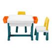 Kids Table and 2 Chairs Set Toddler Play Centre Childrens Study Activity Picnic Block Building Outdoor Indoor Plastic