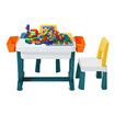 Kids Table and 2 Chairs Set Toddler Play Centre Childrens Study Activity Picnic Block Building Outdoor Indoor Plastic