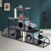 Cat Tree Scratching Post Scratcher Tower Condo Nest Hammock Climbing Play House Bed Gym DIY Pet Toys Furniture Multi-Level