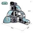 Cat Tree Tower Scratching Post Scratcher Condo Play House Gym Pet Toys Climbing Nest Hammock Kitten Bed Furniture DIY 4 Levels