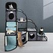 Cat Tree Tower Scratching Post Scratcher Condo Play House Gym Pet Toys Climbing Nest Hammock Kitten Bed Furniture DIY 4 Levels