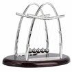 Newtons Cradle Classic Pendulum Balance Balls Motion Desk Toys Swinging Decoration Stress Relief Display Physics Steel Ball Desktop(Medium)