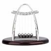 Newtons Cradle Classic Pendulum Balance Balls Motion Desk Toys Swinging Decoration Stress Relief Display Physics Steel Ball Desktop(Small)