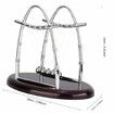 Newtons Cradle Classic Pendulum Balance Balls Motion Desk Toys Swinging Decoration Stress Relief Display Physics Steel Ball Desktop(Small)