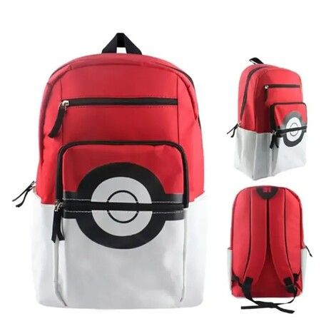 Pokemon Backpack Travel Waterproof Cartoon Pokeball Schoolbag Outdoor Camping Large Bag Kids Birthday Gifts