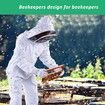 Professional Bee Suit for Men Women,Beekeeping Suit Beekeeper Suit with Glove &Ventilated Hood,Multi-Size Bee Outfit for Backyard and Bee Keeper (Size:XXL)