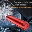 Car Safety Hammer Emergency Escape Tool One Second Window Breaker Seatbelt Cutter Car Glass Breaker Life(Black)