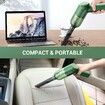 Handheld Vacuum Cleaner Cordless Mini Rechargeable with 9000pa Strong Suction Portable Small Car Vacuum for Carpet Car-Green