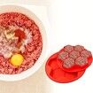 1pc Burger Patty Maker, Silicone Burger Press Freezer Container, 7 In 1 Small Multi Burger Forming Mold, Meat Slider Shape Tray, Freezer Storage Container