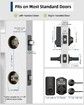 Fingerprint Door Lock Keyless Entry Electronic Keypad Deadbolt Front Door Lock Set with Auto Lock and 1 Touch Locking, Oil Rubbed Bronze