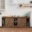 TV Kitchen Console Table Dining Cabinet Stand Farmhouse Entertainment Unit Bench Sideboard Buffet Hallway Entryway Storage Centre