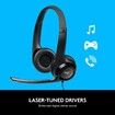 Wired Headset for PC Laptop, Stereo Headphones with Noise Cancelling Microphone