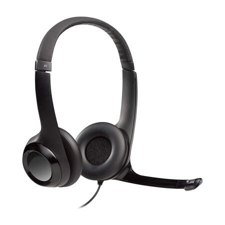 Wired Headset for PC Laptop, Stereo Headphones with Noise Cancelling Microphone