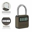 Smart Time Lock LCD Display Time Lock Multifunction Travel Electronic Timer, Waterproof USB Rechargeable Temporary Timer Padlock