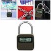 Smart Time Lock LCD Display Time Lock Multifunction Travel Electronic Timer, Waterproof USB Rechargeable Temporary Timer Padlock