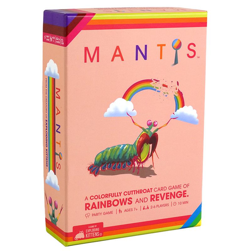 Exploding Kittens Mantis Card Matching Card Game and 1 Comic Book, Card Games for Family Game Night, Fun Party Games for Adults
