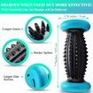 Foot Roller Massage Ball for Plantar Fasciitis Relief Myofascial Body Muscle Pain-1 Foot Massage Roller & 2 Spiky Balls-Dark Blue