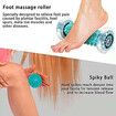 Foot Massage Roller Spiky Ball Therapy Set Manual Foot Massager for Plantar Fasciitis Heel & Foot Arch Pain (Green)