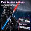 Light Saber, 7 Color Lightsaber Sword Sound, 2 in1 Double-Bladed LED, Expandable Lightsabers for Kids Set, Christmas Birthday Present Silverblue