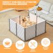 Pet Dog Playpen Enclosure Kennel Whelping Box Supplies Cat Cage Puppy Pen Panel 2 In 1 Safety Gate Fence Indoor Play Exercise Lamp Holder