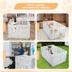 Dog Playpen Pet Cat Enclosure Crate Indoor Puppy Exercise Cage Safety Play Pen Fence Whelping Box Large Kennel Portable 125x180x80cm