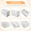 Dog Playpen Pet Cat Enclosure Crate Indoor Puppy Exercise Cage Safety Play Pen Fence Whelping Box Large Kennel Portable 125x180x80cm