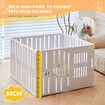 Dog Playpen Pet Cat Enclosure Crate Indoor Puppy Exercise Cage Safety Play Pen Fence Whelping Box Large Kennel Portable 125x180x80cm