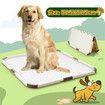 Dog Toilet Puppy Pad Trainer Pet Bathroom House Potty Training Pee Holder Tray Portable Foldable 52.5x52.5cm