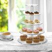 Acrylic Cupcake Stand 5 Tier Display Shelf Unit Cup Cake Holder Bakery Donut Model Pastry Serving Round Clear Wedding Party Decor