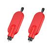 2 Pack Car Safety Hammer 2 in 1 Spring Loaded Window Breaker Seat Belt Cutter Window Punch Car Emergency Escape Tool (Red)