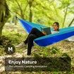 Durable Hammock 400lb Capacity,Lightweight Nylon Camping Hammock Chair,Double or Single Sizes w/Tree Straps and Attached Carry Bag,Portable for Travel/Backpacking/Beach/Backyard (Navy,Medium)