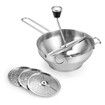 Rotary Food Mill Potato Ricer with 3 Interchangeable Disks for Making Puree or Soups of Vegetables