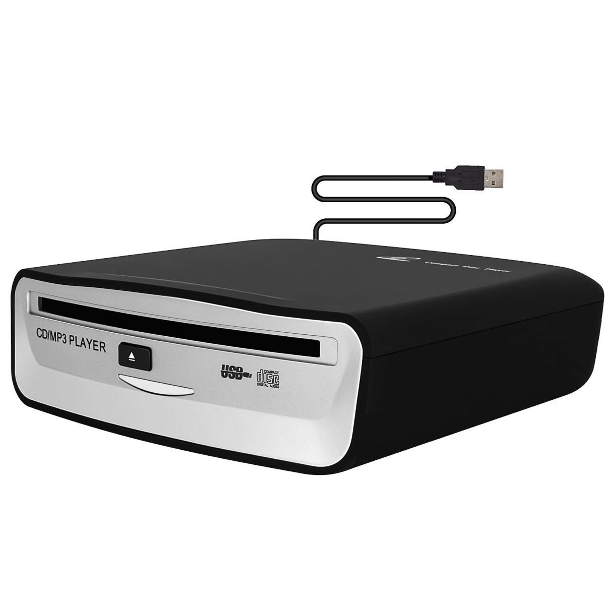 External Universal CD Player for Car,Portable CD Player,Plugs into Car USB Port,Laptop,TV,Mac,Computer,for Android 4.4 and Above Navigation