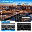 4K Video Camera Camcorder 48MP UHD WiFi IR Night Vision Vlogging Camera,16X Digital Zoom Touch Screen Camera Recorder